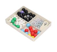 RASTKY Molecular Model Kit Durable Stimulating Chemistry Learning Tool for Students and Teachers PP Material 9.3 X 6.7in for Teaching and Laboratory