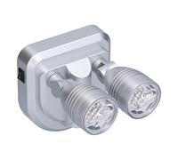 RASTKY Motion Sensor Light Energy Saving Double Head Infrared Induction Lamp LED Night Light for Aisles ABS Spray Paint Silver 4.5 X 4.3 in