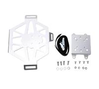 RASTKY Motorcycle Luggage Case Bracket for Select Adventure Bikes | Silver Fuel Canister Holding Plate, Auxiliary Container Mount Fitting, Lightweight Load Support Bracket