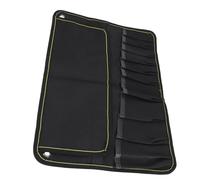 RASTKY Motorcycle Roll Tool Pouch Large Capacity Wrench Organizer Roll Up Bag for ATV UTV, Double Layer 600D Oxford Cloth (Black)