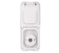 RASTKY Motorhome Water Inlet Magnet Snap Design Pressure Fill Port Ventilation Holes for RV, Caravan, Yacht Square White Lockable Gravity Water