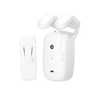 RASTKY Motorized Curtain Opener with Gateways for Smart Home Control, Electric Curtain Robot with Timer Setup and Light Sensing, 2 Pcs WiFi Motor for Intelligent Living, Roman Rod White ABS (1PC)