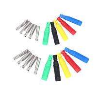 RASTKY Multi-Purpose Banana Lantern Plug Strong Connectivity Ease of Use Good Electrical Conductivity 10 Pcs Lantern Banana Socket for Inverters Welding Machinery