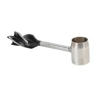 RASTKY Multifunctional Manual Wood Auger Drill Bit Set for Outdoor Enthusiasts with PU Leather Pouch (Black Cloth Bag)