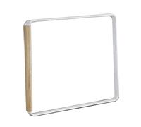 RASTKY Multipurpose Wooden Sleeve Dishcloth Drying Holder with Compact Size, Premium Material, Home Kitchen Countertop, Steel and Natural Wood, 1 X Dishcloth Drying Rack (White)