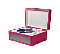RASTKY Music Player Versatile Tray Type BT Cassette Record Player with Infrared Remote Control for Music Collectors 8.1 * 6.5 * 3.9inch (Pink)