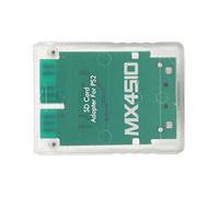 RASTKY MX4SIO SIO2SD Micro Storage Card Adapter Permanent Card Reader for Memory Extension, Premium Material -abs (Transparent White)