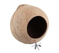 RASTKY Natural Coconut Cover House Relaxing Hammock for Birds and Squirrels 1 Pcs Small Pet House Cage (As Shown)