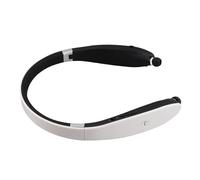 RASTKY Neckband Headphones, SX-991 Foldable Neck Hanging Type Telescopic Headset Wireless Earphone Noise Cancelling Stereo Earphones (Black White)