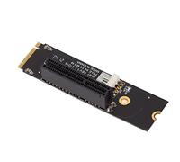 RASTKY NGFF/M.2 to PCIe X4 Riser Card Bitcoin Mining, M.2 to PCIe Adapter with LED Indicators High-Speed Data Transfer