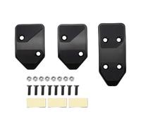 RASTKY Non Slip Aluminum Pedal Covers, 3 Piece Set Brake Clutch Accelerator Pads with Rubber Inserts, Accelerator Brake Clutch Pedal Covers for Cars (Black)