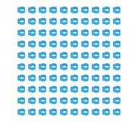 RASTKY Numbered Pigeons Leg Bands 100PCS 8mm Pigeons Identification Leg Rings Poultry Bands No Words Supplies Plastic Poultry Identification Rings (Light Blue)