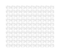 RASTKY Numbered Pigeons Leg Bands 100PCS 8mm Pigeons Identification Leg Rings Poultry Bands No Words Supplies Plastic Poultry Identification Rings (White)