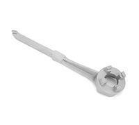 RASTKY Oil Drum Plug Wrench, Aluminum Tool for Opening 10, 15, 20, 30 and 55 Gallon Drum Plugs, Silver