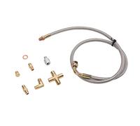 RASTKY Oil Feed Line Kit T3 T4 T04E T60 T61 T70-1/8PNT AN4 Fitting Oil Drain Line Turbocharger