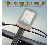 RASTKY Out Front Bike Stem Mount Wahoo Elemnt Stages - Carbon Integrated Handlebar Cycling Computer Holder Road Bikes with & Light Attachment (#2)