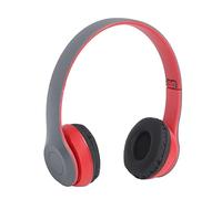 RASTKY P47 BT Headphone Wireless Music Headset, Foldable Long Battery Life, Scratch Resistant Plastic Cover, Suit for Women Men, (Red)