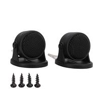 RASTKY Pair Fit for Mini Dome Tweeters 101dB High Power Car Loudspeaker Black Universal with Screws