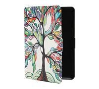 RASTKY Paperwhite Cover Painted Protective PU Leather Case, Lightweight and Portable for On-The-Go Readers (love tree)