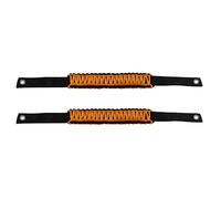 RASTKY Paracord Grab Handles Sturdy 350lb Grip Handles Fit for Ford Bronco Security Ride Auto Parts (Orange)