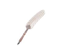 RASTKY Pen Calligraphy - Retro Classical Fountain Pen Set with Ink Bottle, 3 Replacement Nibs, Luxury Dip Box Writers (White)