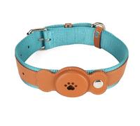 RASTKY Pet Adjustable Lightweight Dog Leather Collar Stylish Comfortable PU Cloth Metal Collar for Charmingly Walking - Fit for (Brown)