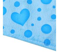 RASTKY Pet Hanging Bed Cozy Hamster Hammock, Super Soft Small Animal Swing for Guinea Pig Kitten, Lightweight and Washable, M Leopard Print Hammock (L blue heart)