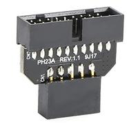 RASTKY PH23A USB 2.0 9Pin to USB 3.0 19Pin Connector Adapter Motherboard - Compatible with 9Pin Female Headers (PH23A)