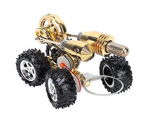 RASTKY Physics Science Toy Stirling Car Engine Model Kit Exquisite Physics Toy for Experimental Learning Zinc Alloy 6.2 X 4.5 X 3.7in