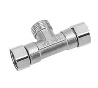 RASTKY Pipe Fitting 3 Way Tee - 304 Stainless Steel Hose Connector Pipeline Adapter G1/2 Water and Systems (Middle Male Thread)