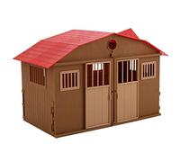 RASTKY Plastic Farmhouse Model Children Toy Set with Openable Door, Learn Farm Knowledge 10.43 * 5.79 * 7.48" Farm House Simulation