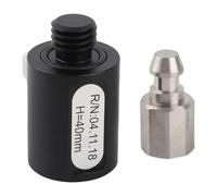 RASTKY Pole Adapter 5/8in X 11 Thread, 40mm Length Aluminum Alloy GPS Arrow Storage Case AdapterPrism Total Station and RTK Applications