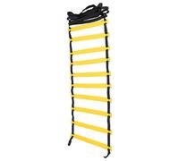 RASTKY Polypropylene Speed Ladder Agile Training Stairs Compact Footwork Ladder for Soccer,High-density Belt,Storage Bag (black rope)