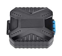 RASTKY Portable Black Memory Card Holder Shockproof and for Photography Enthusiasts for 3 * SD & 2 * MSD