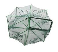 RASTKY Portable Folded Fishing Net Trap Cage for Crab Fish Shrimp Lobster,Stainless Steel Frame,Easy to Open,Shrink Button