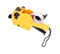 RASTKY Portable Manual Labeling Machine - 8 Digits Tag with Ink - Marking Tool for Clothing, Luggage, and More and High Efficiency (Yellow)