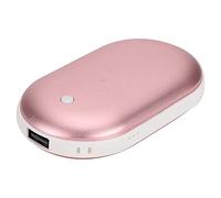 RASTKY Portable Mini Hand Warmer Intelligent Automatic Power Off Long-Lasting Heating for Outdoor Activities (Pink)