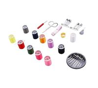 RASTKY Portable Sewing Kit 11 Threads 30 Needles 10 Pins Basic Needle and Thread Kit for Travel, Versatile Usage Small Sewing for Repairing Clothes Bed Sheets, Emergency Solution