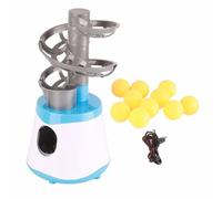 RASTKY Portable Table Tennis Machine Adjustable Angle Large Exit Easy Install Switch Design for Kids Children Exercise, Beginners and Enthusiasts, 1 + 10 Balls + 1 Charging Line, Ideal for Outdoor