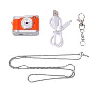 RASTKY Portable Vintage Digital Recording Device, Replacement Fitting With Single Key Operation, Lightweight Recording Component For Daily Travel And Holiday Scenes (Orange)