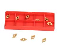 RASTKY Precision Carbide Cutter Inserts Set of 10 DCMT070204 for SDJCR CVD Coated Turning Tools for Metal Fabrication Professionals