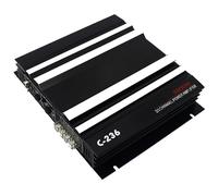 RASTKY Premium Aluminum Alloy 3800W Car Audio Power Amplifier with Phase Switching, Bridgeable Capability for Thunderous Bass - Black/12V/10.6x10.6x3.1in