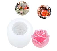 RASTKY Premium White Silicone Ice Making Mold in Rose Shape, Nonstick, Safe and Durable, 4PCS Silicone Molds for Cocktail Night, Beaches, Offices (RASTKY8gacx4lr06-1)