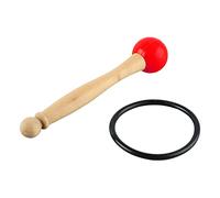 RASTKY Premium Wood Rubber Crystal Singing Bowl Mallet Stick for Clear Sound, Fine Craftsmanship for Meditation, Accessory for Singing Bowl Enthusiasts (Red)