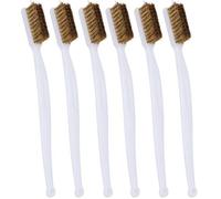 RASTKY Printer Cleaning Steel Wire Brush Set Rust Removal Tool for Nozzle Cleaning, 6pcs Lightweight Brushes for Printer Maintenance, Portable Accessories for Home or Office Use