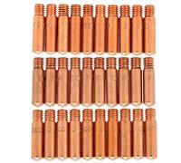 RASTKY Professional 30pcs Copper Contact Tips for Tweco Mini 100L MIG Welding Gun, Durable and Precisely Manufactured, 1" Length, 1/4" Width, M6x1.0 Thread, 11-23 11-30 -35 Hole Diameter, Fit for