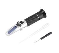 RASTKY Professional Accurate Brix Sugar Tester Meter for Beer Fruit - Easy-to-Use Testing Equipment for Food Industry - Black ABS + Metal Construction