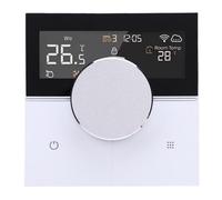 RASTKY Programmable Smart Thermostat with Full Touch Knob Control for Wall Mounted Boiler Remote Control Convenience and Flexible Temperature Adjustment for Energy Efficiency in All Households ABS