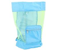RASTKY Protable Large Mesh Beach Sand Toy Bag for Storing Children Toys and Clothes, Lightweight 3.3oz Bag for Easy Carrying, 18.9x9.4in Size