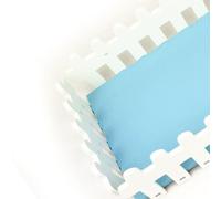 RASTKY PVC Fence - Washable & Detachable House Slide Hamsters, Golden Bears, Sugar Gliders - Pet Supplies (Blue Background)